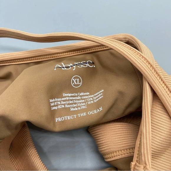 NEW! Abysse x Free People Movement Schaffer Sports Bra Clay Rib Size XL 1760 - Picture 5 of 8